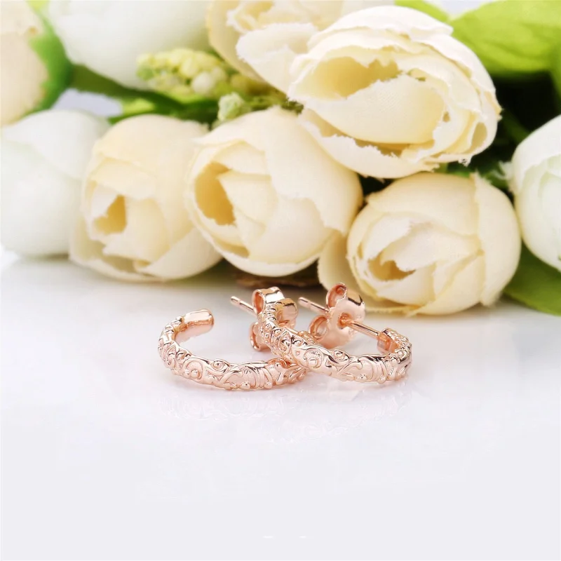 (image for) Regal Beauty Hoop Earrings, PANDORA Rose™ - 287732 - View 2