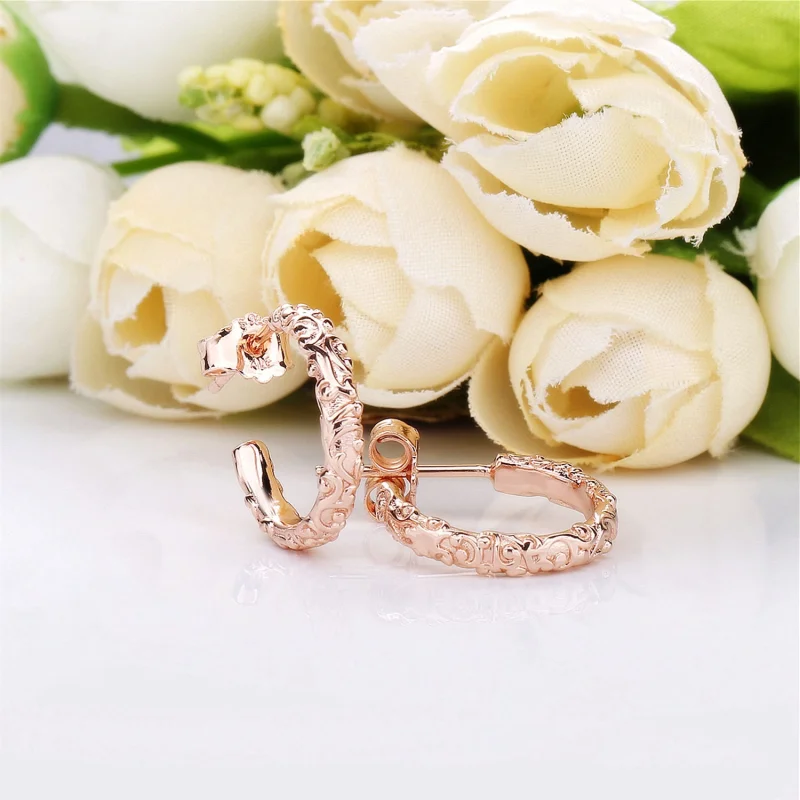 (image for) Regal Beauty Hoop Earrings, PANDORA Rose™ - 287732 - View 4