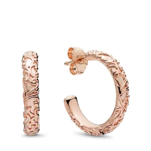 Regal Beauty Hoop Earrings, PANDORA Rose™ - 287732 (image for) Regal Beauty Hoop Earrings, PANDORA Rose™ - 287732