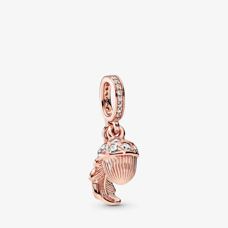 (image for) PANDORA Acorn Leaf Dangle Charm - 788248CZ - Product Image