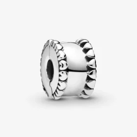PANDORA Beaded Hearts Clip Charm - 798560C00 PANDORA Beaded Hearts Clip Charm - 798560C00