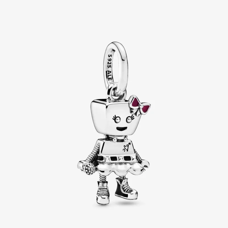 (image for) PANDORA Bella Bot Punk Band Dangle Charm - 798245ENMX - Product Image