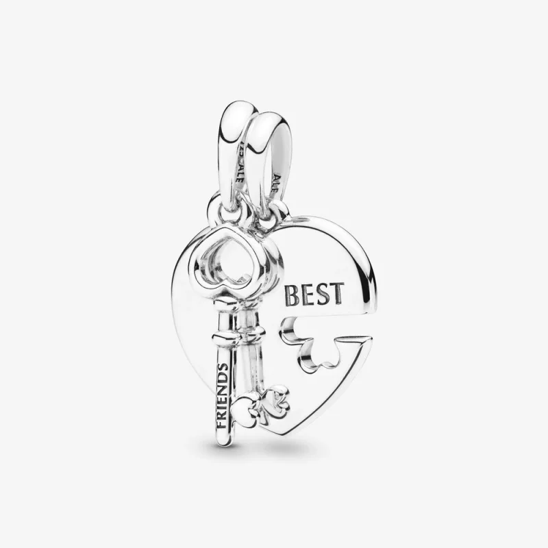 (image for) PANDORA Best Friends Heart Key Pendant - 398130 - Product Image