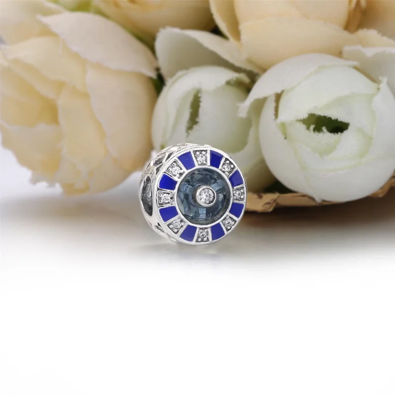 (image for) PANDORA Blue Mosaic Charm 798031EN195 - View 2