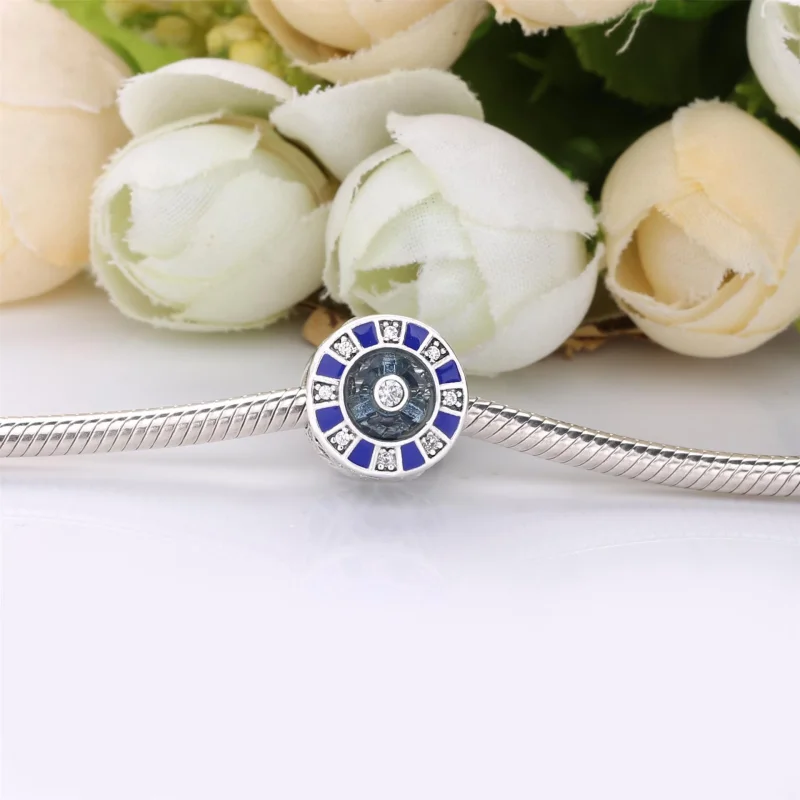(image for) PANDORA Blue Mosaic Charm 798031EN195 - View 5