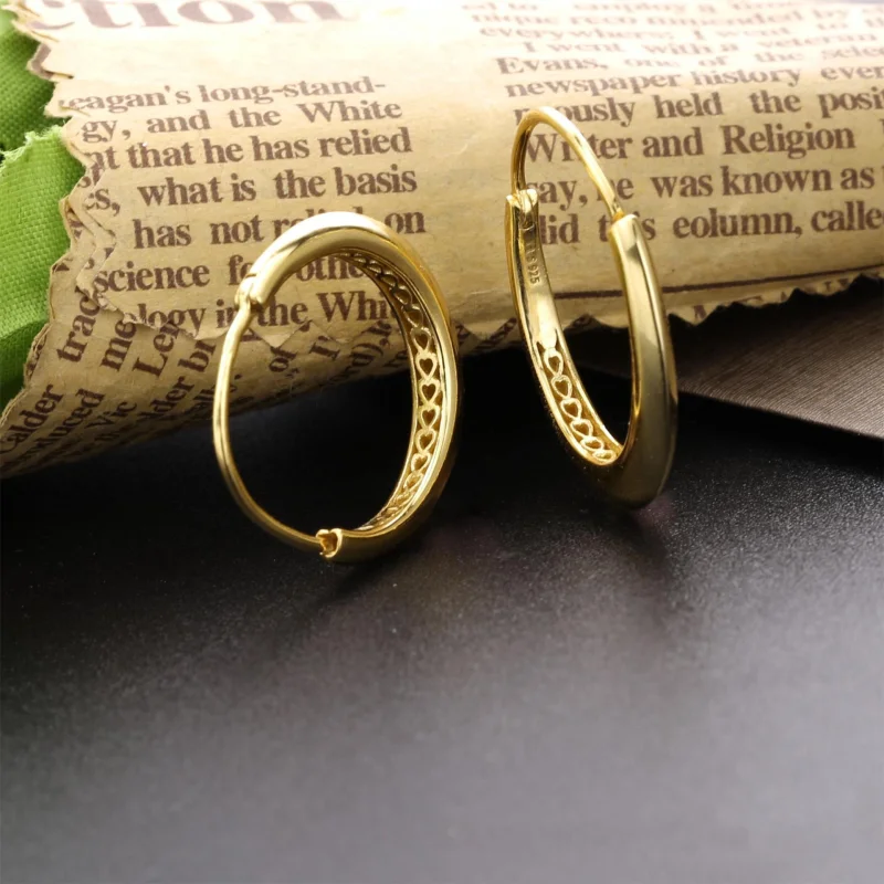 (image for) PANDORA Chunky Hoop Earrings - 268070 - View 2