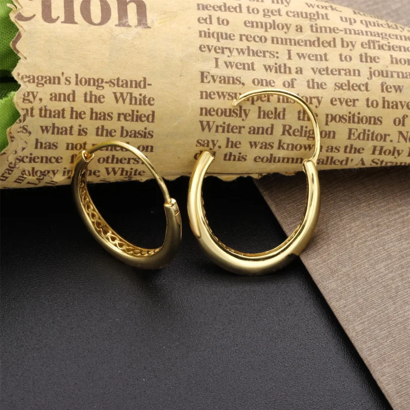 (image for) PANDORA Chunky Hoop Earrings - 268070 - View 3