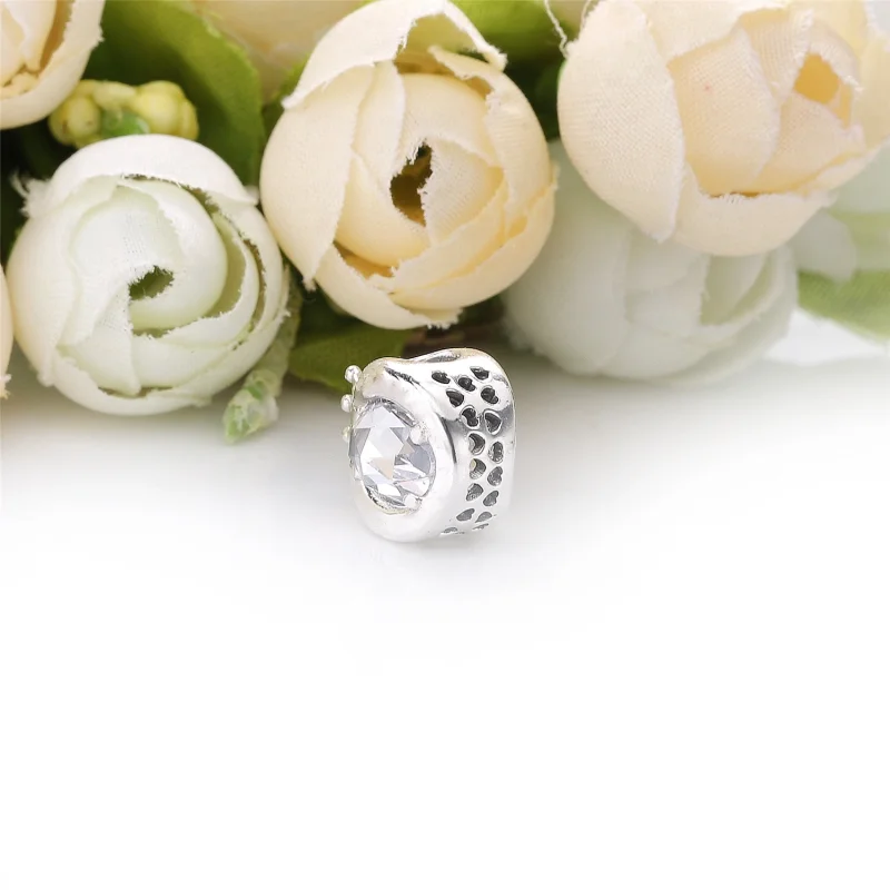 (image for) PANDORA Clear Sparkling Crown O Charm - 798266CZ - View 4