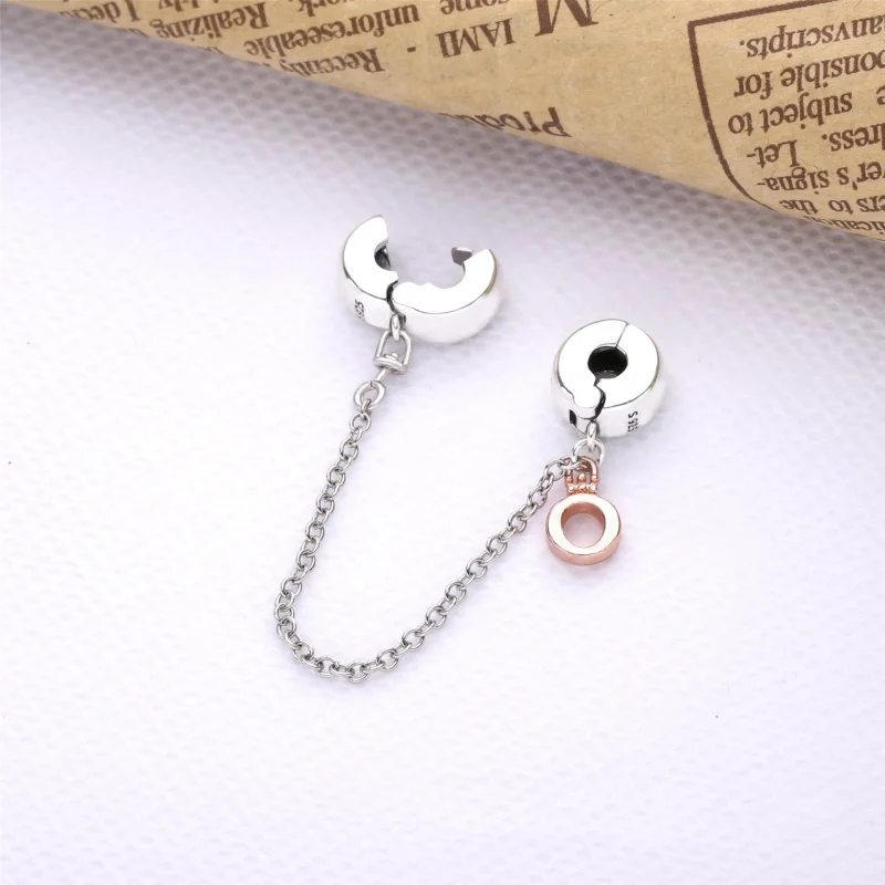 (image for) PANDORA Dangling Crown O Safety Chain Charm - 788313 - View 2