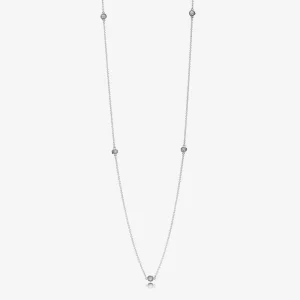 (image for) PANDORA Dazzling Dainty Droplets Chain Necklace - 590525CZ