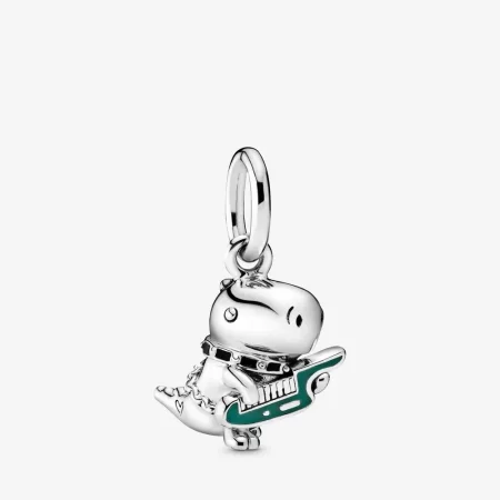 PANDORA Dino The Dinosaur Punk Band Dangle Charm - 798297ENMX