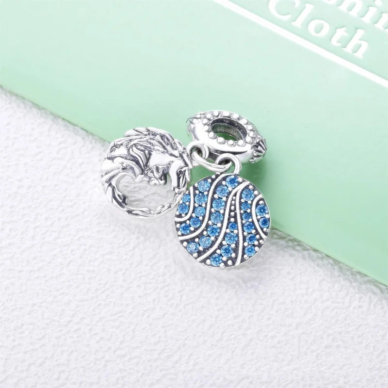 (image for) PANDORA Disney Frozen Elsa Nokk Dangle Charm - 798456C01 - View 3