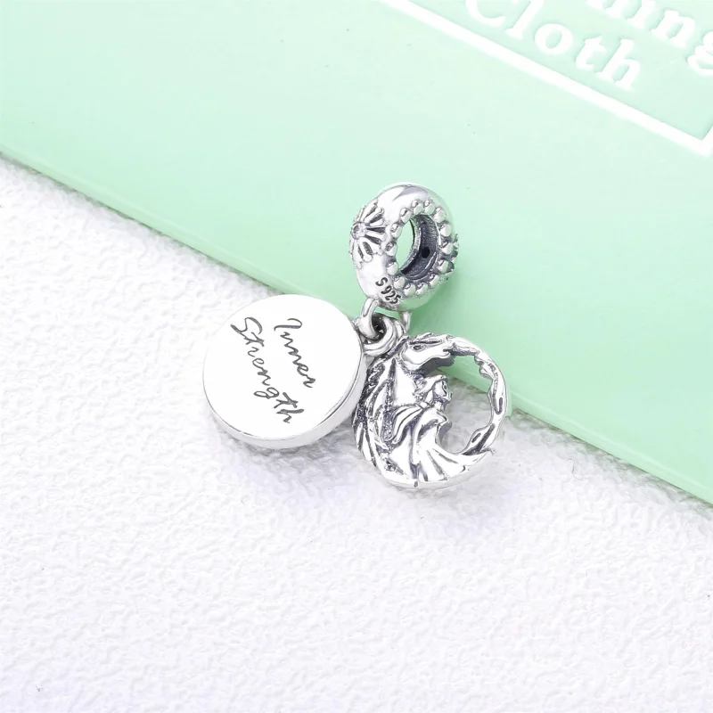 (image for) PANDORA Disney Frozen Elsa Nokk Dangle Charm - 798456C01 - View 4