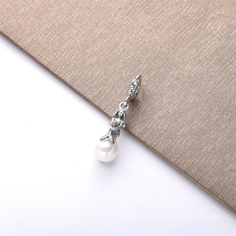 (image for) PANDORA Disney Luminous Ariel Dangle Charm - 798232CZ - View 2