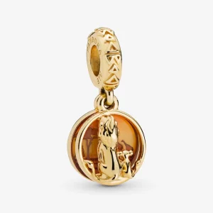 (image for) PANDORA Disney Simba and Mufasa Lion King Dangle - 768262ENMX