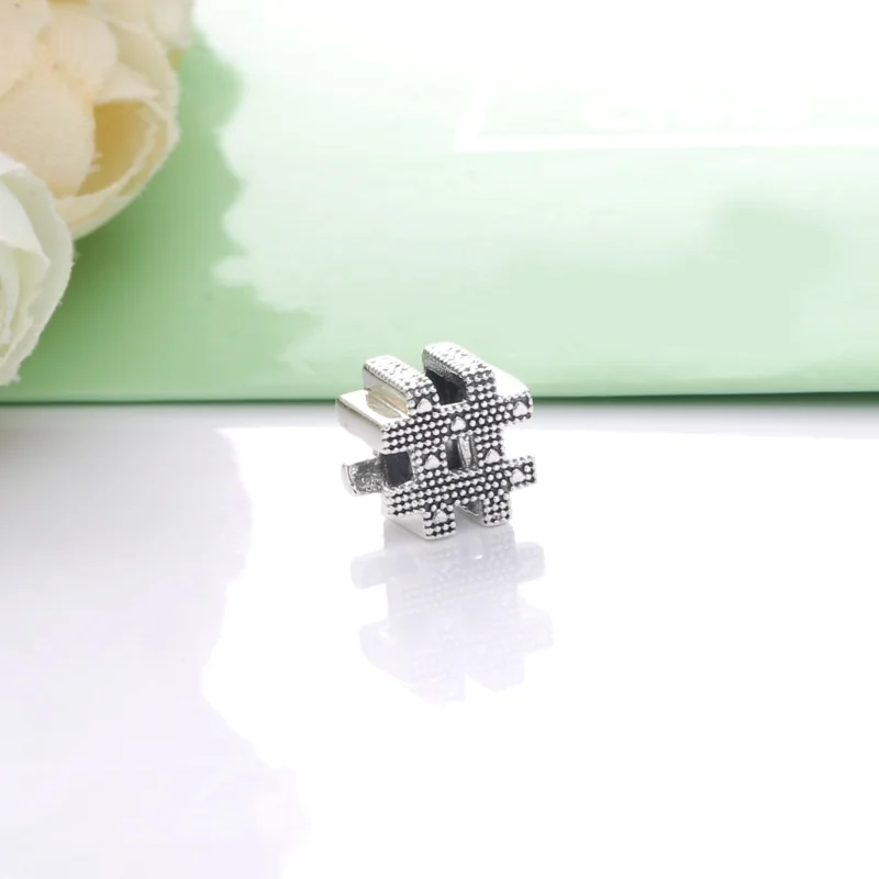 (image for) PANDORA Hashtag Symbol Charm - 798128 - View 2