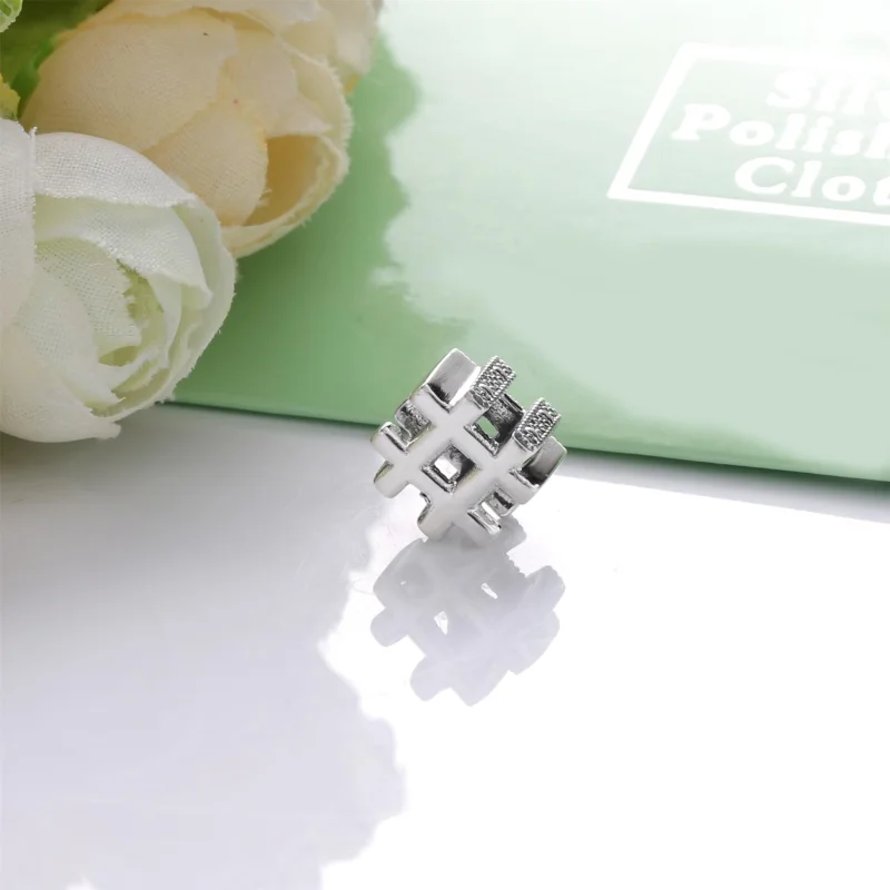 (image for) PANDORA Hashtag Symbol Charm - 798128 - View 3