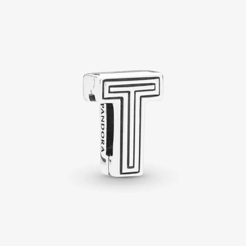 (image for) PANDORA Letter T Clip Charm - 798216 - Product Image