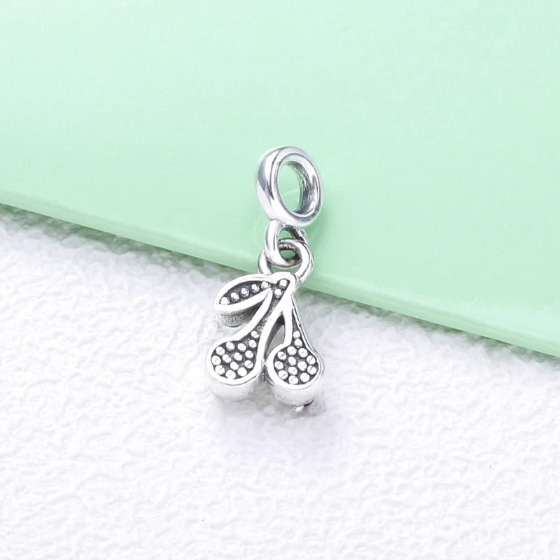 (image for) PANDORA My Cherry Micro Dangle Charm - 798371NCC - View 3