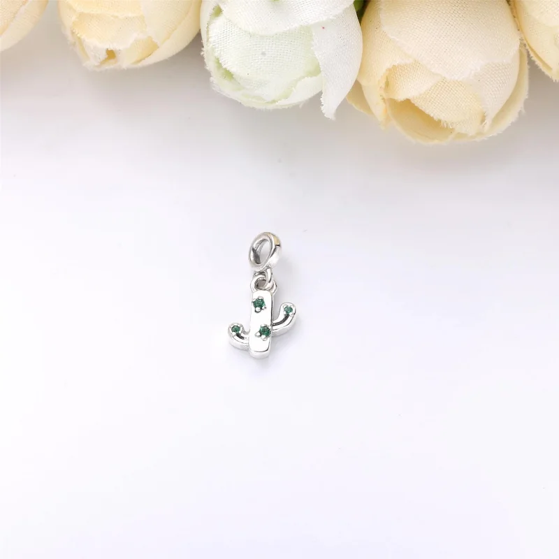 (image for) PANDORA My Lovely Cactus Micro Dangle Charm - 798372NRG - View 3
