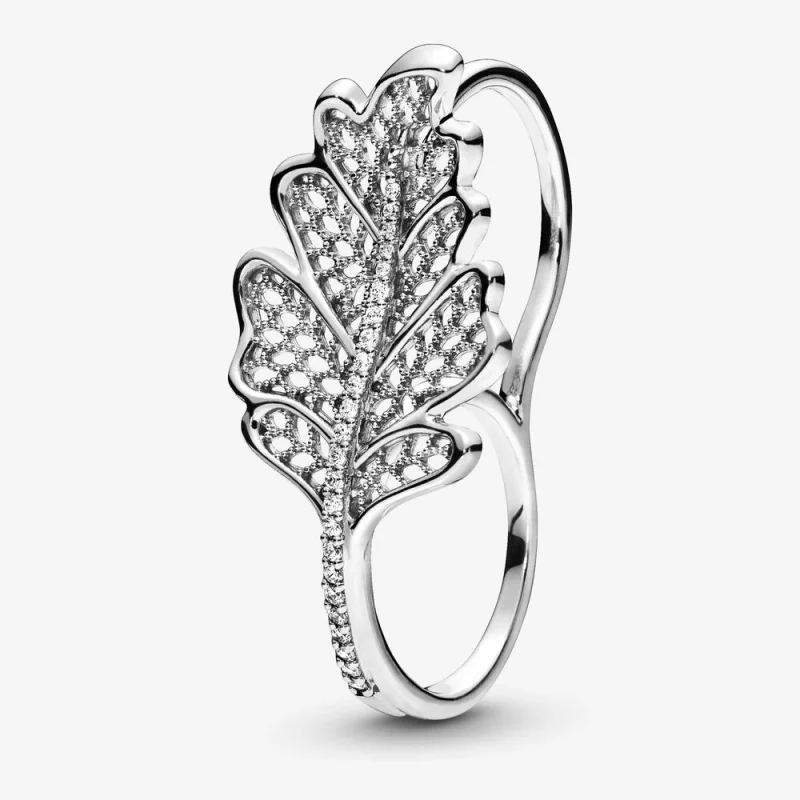 (image for) PANDORA Oak Leaf Double Ring - 198347CZ - Product Image