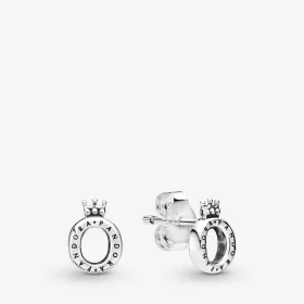 PANDORA Polished Crown O Stud Earrings - 298295 PANDORA Polished Crown O Stud Earrings - 298295