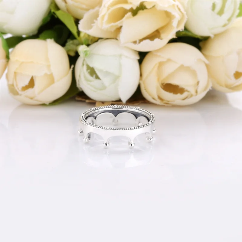 (image for) Pandora Polished Crown Ring in Sterling Silver - 198599C00 - View 5