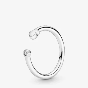 (image for) PANDORA Polished Heart Open Ring - 198559C01