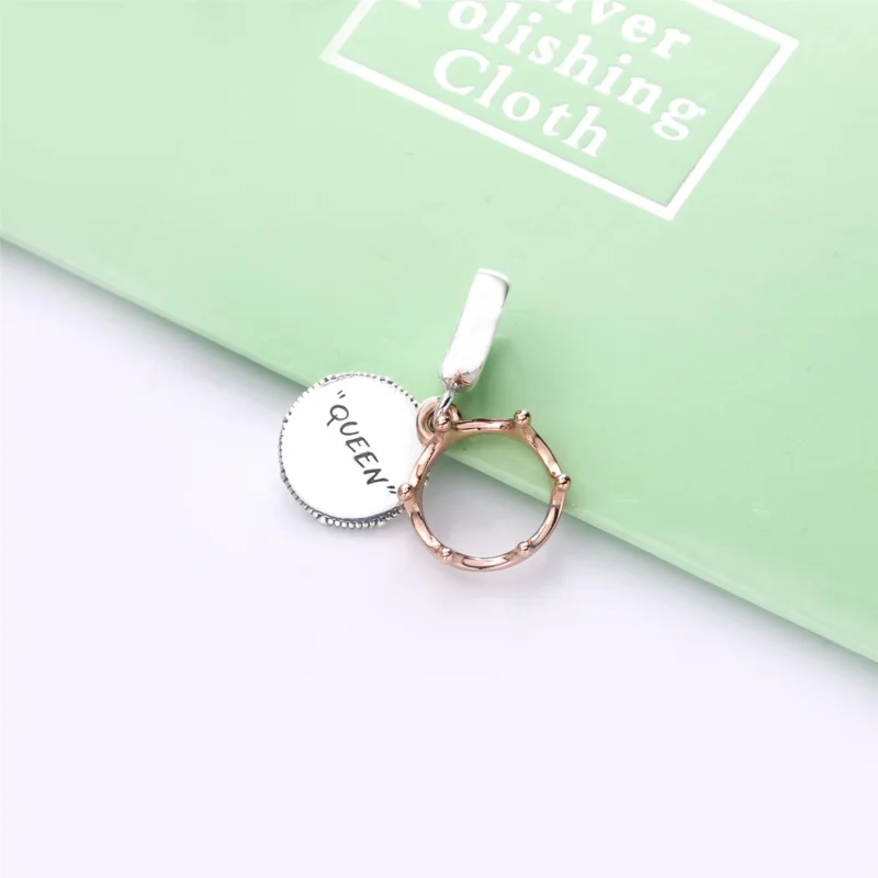 (image for) PANDORA Queen & Regal Crown Dangle Charm - 788255 - View 3