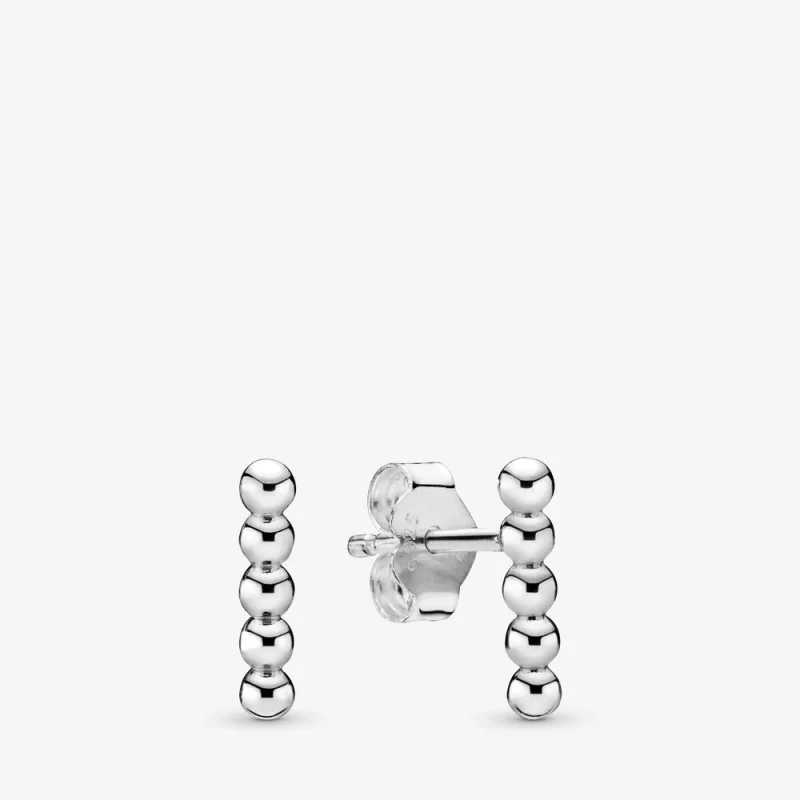 (image for) PANDORA Row of Beads Stud Earrings - 298359 - Product Image
