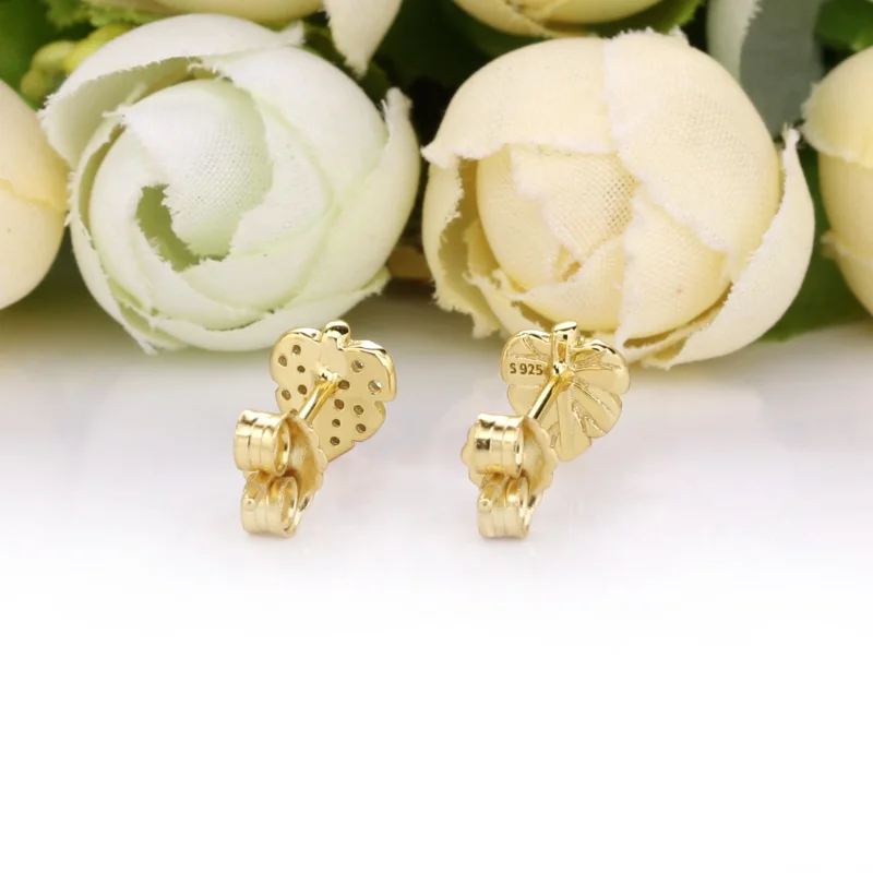 (image for) Pandora Shine Shining and Sparkling Leaf Stud Earrings - 268334CZ - View 3