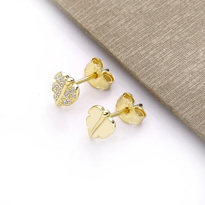 (image for) Pandora Shine Shining and Sparkling Leaf Stud Earrings - 268334CZ - View 4