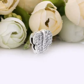 PANDORA Sparkling Leaf Clip Charm - 798293CZ PANDORA Sparkling Leaf Clip Charm - 798293CZ