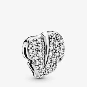 (image for) PANDORA Sparkling Leaf Clip Charm - 798293CZ
