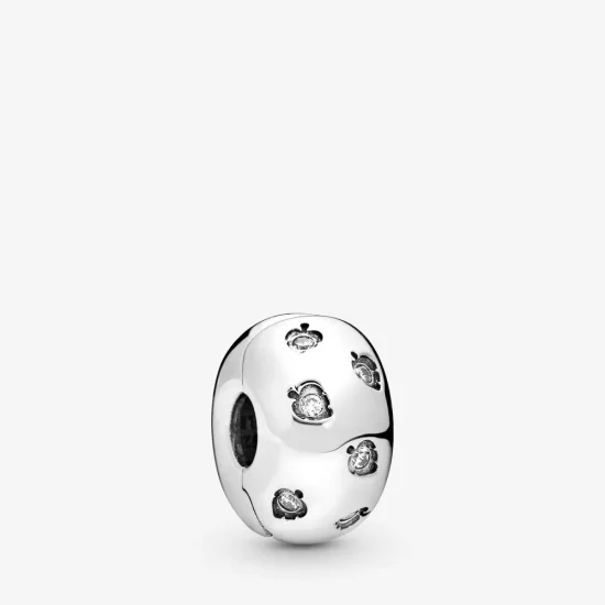 PANDORA Sparkling Leaves Clip Charm - 798345CZ