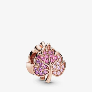 (image for) PANDORA Sparkling Pave Leaf Charm - 788322NPMMX