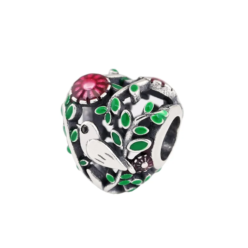 (image for) PANDORA Spring bird with Leaves Charm - P-D-2631 - Product Image