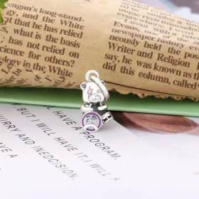 PANDORA Theodore Bear Punk Band Dangle Charm - 798281ENMX PANDORA Theodore Bear Punk Band Dangle Charm - 798281ENMX