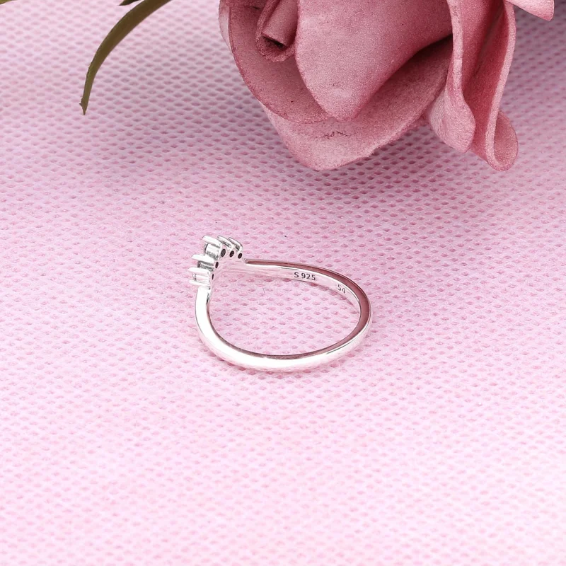 (image for) Pandora Tiara Wishbone Ring - 198282CZ - View 3