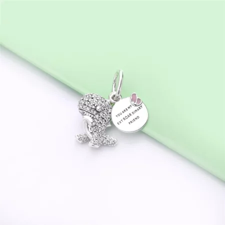 Pavé Dinosaur Dangle Charm - 798186CZ