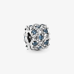 (image for) PANDORA Blue and Clear Sparkle Charm - 798487C02