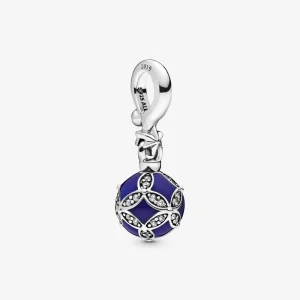 (image for) PANDORA Blue Christmas Ornament Dangle Charm - 798512C01