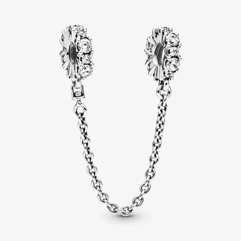 (image for) PANDORA Clear Sparkle Safety Chain Charm - 798488C01-05 - Product Image