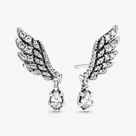PANDORA Dangling Angel Wing Stud Earrings - 298493C01 PANDORA Dangling Angel Wing Stud Earrings - 298493C01