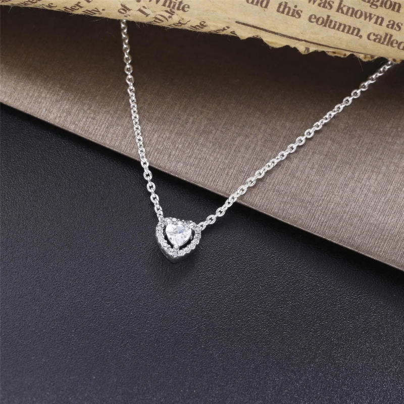 (image for) PANDORA Elevated Heart Necklace - 398425C01 - View 4