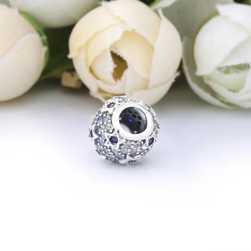 (image for) PANDORA Elevated Stars Pavé Charm - 798467C01 - View 3