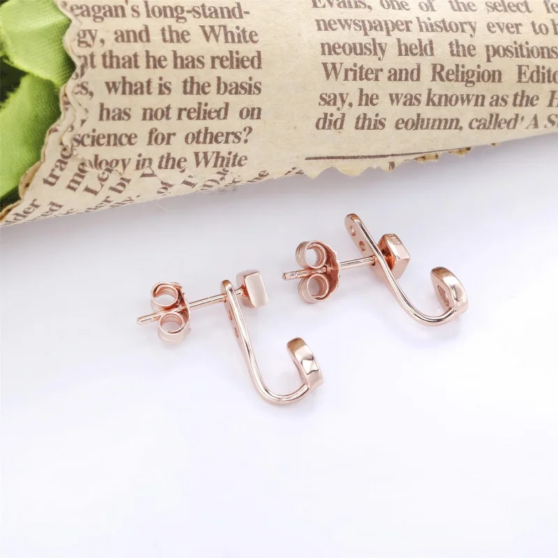 (image for) Pandora Geometric Shapes, Clear CZ Earrings - 288509C01 - View 2