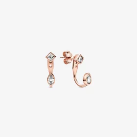 Pandora Geometric Shapes, Clear CZ Earrings - 288509C01 Pandora Geometric Shapes, Clear CZ Earrings - 288509C01