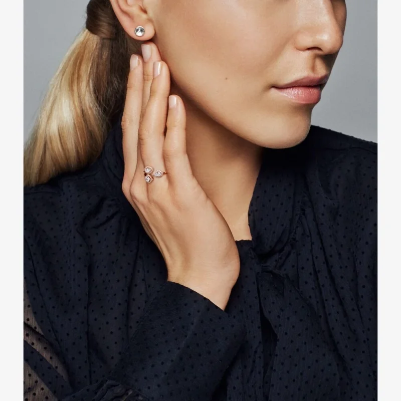 (image for) PANDORA Geometric Shapes Open Ring - 188494C01 - View 2