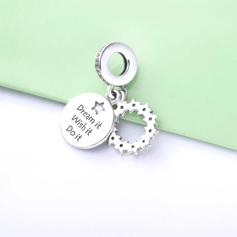 (image for) PANDORA Inspirational Stars Dangle Charm - 798433C01 - View 4